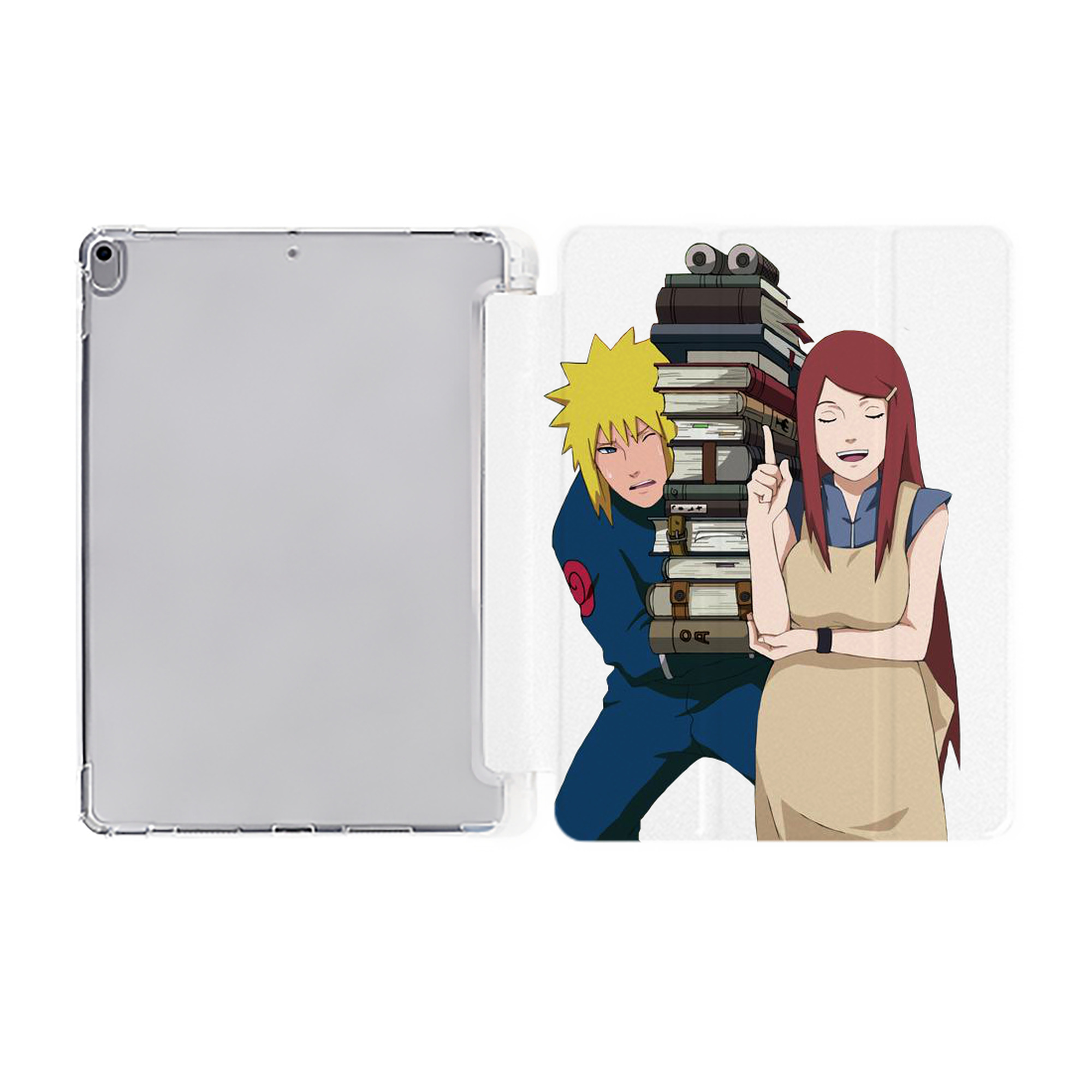 （画像用） NARUTO -ナルト- 波風 ミナト Namikaze Minato IPad ケース ペン収納付き 三つ折りスタンド PUレザー×シリコン 対応機種9.5/10.5/10.9インチ